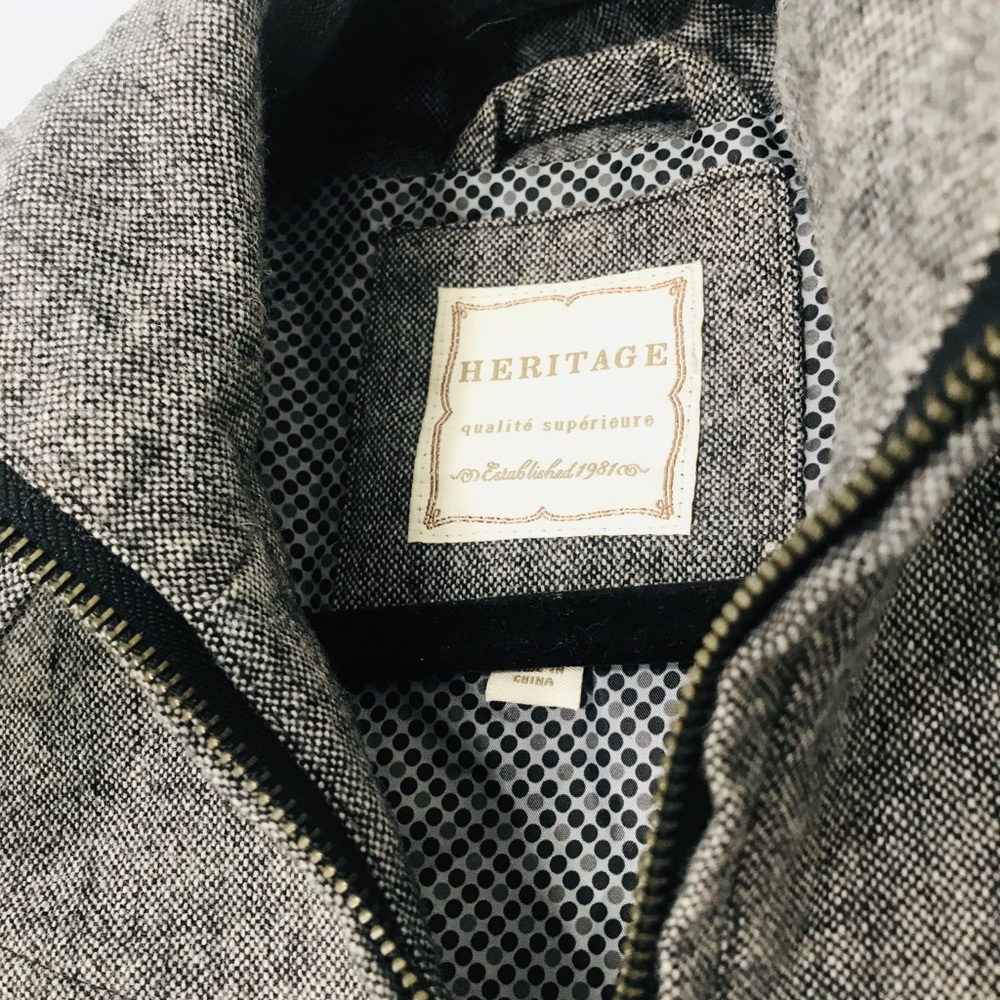 heritage 1981 tweed bomber jacket new no tags med